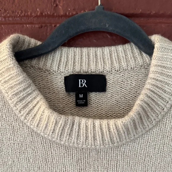 Banana Republic Cream Wool Blend Sweater - Picture 2 of 4